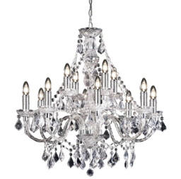 Ceiling Light Silver Clarence 12 Polished Chrome Endon 308-8-4cl