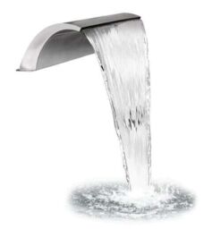 Stainless Steel Waterfall Wide Arc Blade Cascade Water Fountain