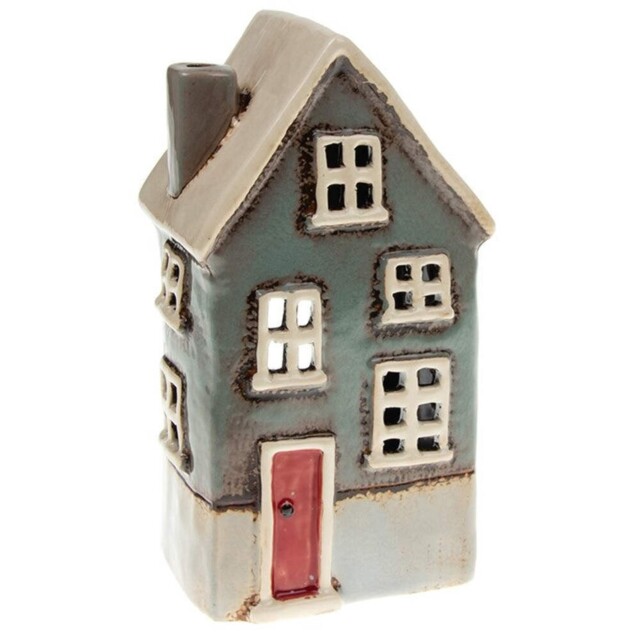 Tall Country House Tealight Holder - Great Home And Gift Idea