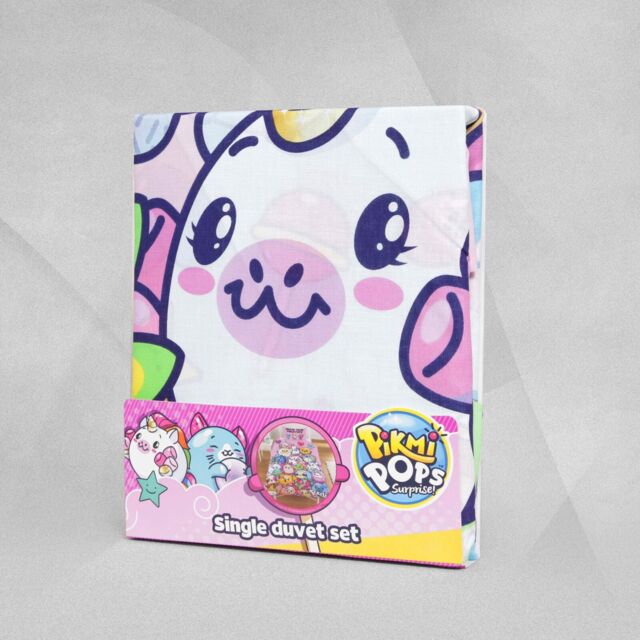 Pikmi Pops Surprise Pink Single Duvet Cover And Pillowcase