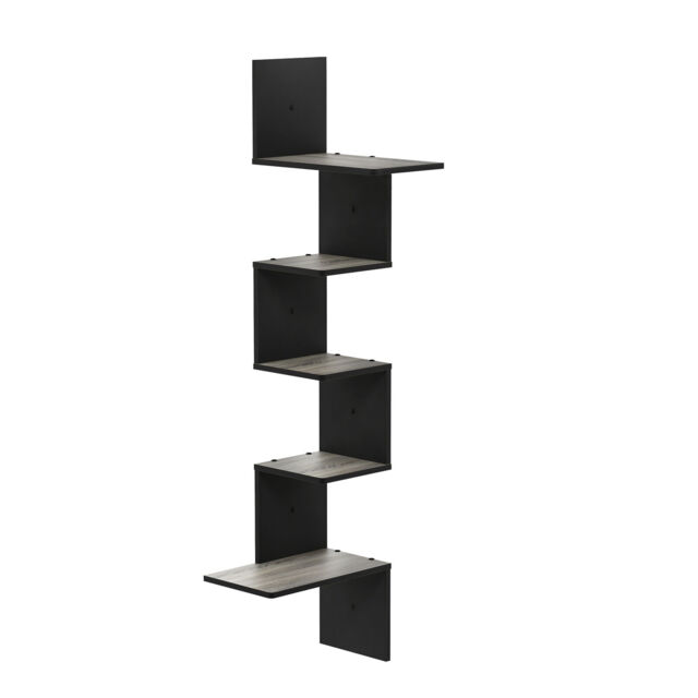 Furinno Rossi Corner Floating Shelves For Wall, Corner Wall Shelf,