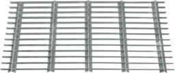 Woodside Large Rectangle Heavy Duty Galvanised Steel Garden Door Mat