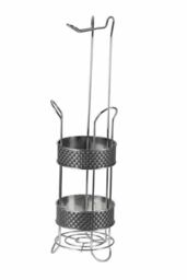 Blue Canyon Pisces 4 Loo Toilet Roll Holder Chrome Storage Organiser