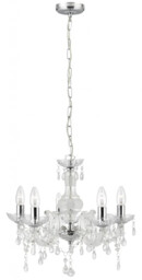 Ceiling Light Clear Marie Therese 5 Acrylic Searchlight 1455-5cl