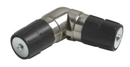 35mm Single Corner Curtain Pole Joint Elbow, For 35mm Curtain Bay