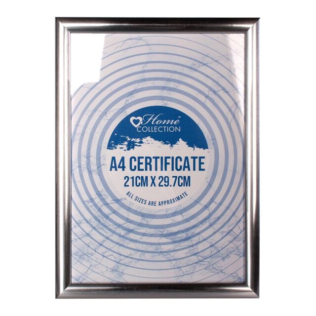 Home Collection Silver Surround A4 Frame