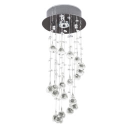 Homcom B31-087 Crystal Ceiling Chandelier - Silver