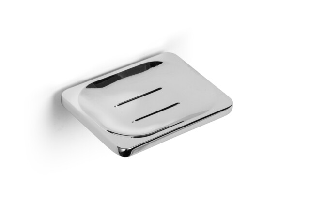 Croydex Soap Dish Chrome Drain Holes Bathroom Accessory Wall Moutned -