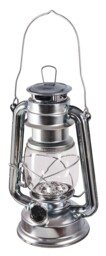 Amtech - 15-led Hurricane Lamp For Camping, Barbeques, 50 Mm, Silver