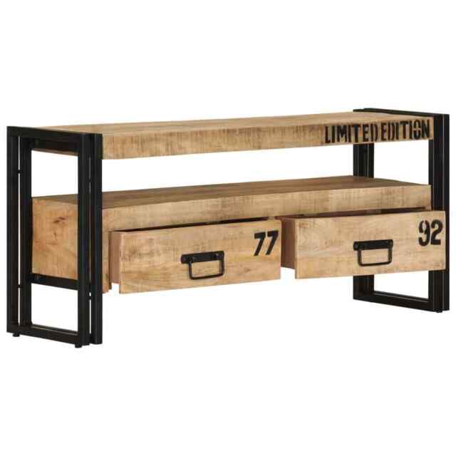 Tv Cabinet 100x30x45 Cm Solid Mango Wood Vidaxl