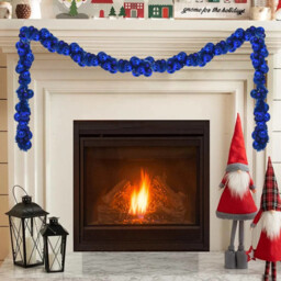 Christmas Ball Garland Blue 186 Cm Polystyrene Vidaxl
