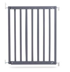 Safetots Stair Gate Wooden, Chunky, Screw Fit Gate, Grey, 63.5cm -