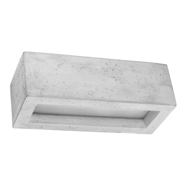 Vega 30 Concrete Grey E27 Led Sollux Lights Up And Down Modern Indoor