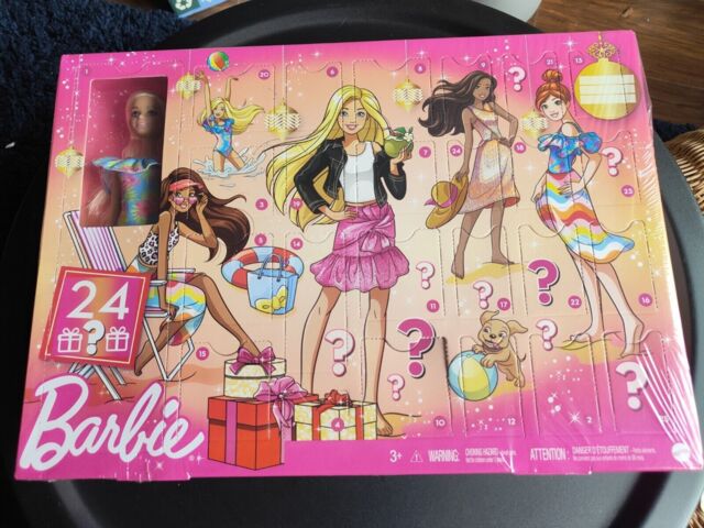 Barbie Advent Calendar Doll Gxd64 Christmas Countdown Figure &