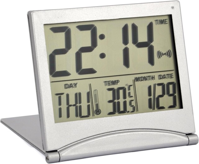 Trixes Digital Desk Alarm Clock With Lcd Display, Alarm & Snooze,