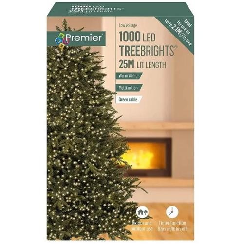 Premier 1000 Multi-action Led Treebrights Christmas Tree Lights With