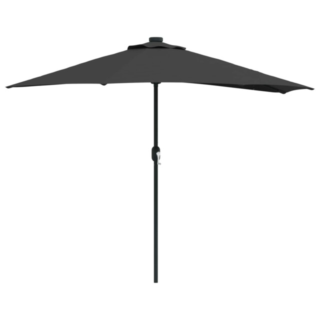 Garden Parasol Polyester And Steel Outdoor Shade Sun Umbrella Modern