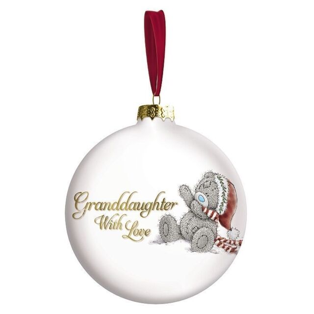 Granddaughter Me To You Bear Bauble Tree Decoration