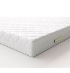 Mother Nurture Classic Eco Fibre Cot Mattress, White, 120 X 60 X 10 Cm