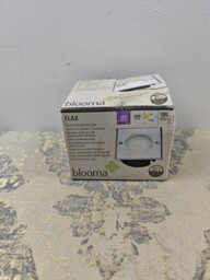 Blooma Flax Brushed Silver Effect Mains-powered Neutral White Led