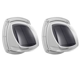 Solar Powered Led Garden Fence Lights Wall Patio Door Decking Outdoor