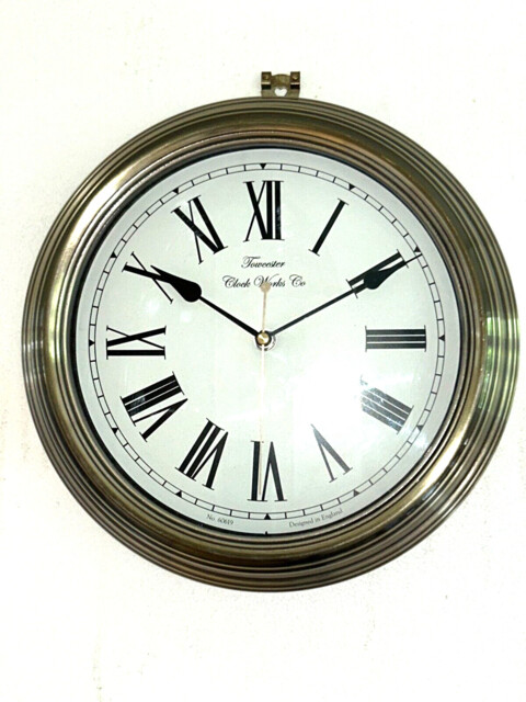 Towcester Clock Works Co. Acctim Redbourn Wall Clock Gold, 30 Cm