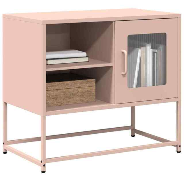 Tv Cabinet Pink 68x39x60.5 Cm Steel Vidaxl
