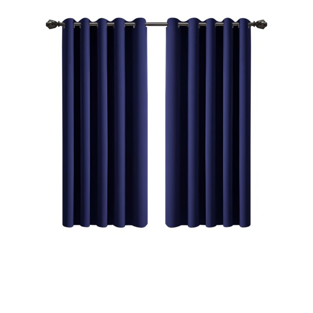 Imperial Rooms Blackout Curtains For Bedroom 46x54 Inch Eyelet Navy