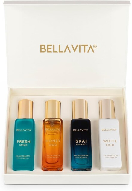Bellavita Luxury Unisex Perfume Gift Set With Honey Oud, 20 Ml (pack