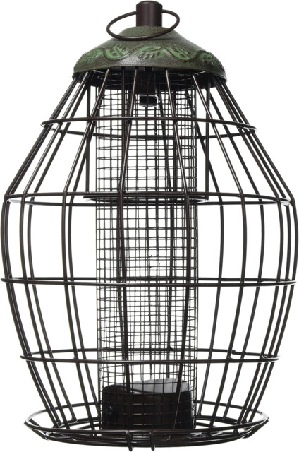 Peckish 60051234 Secret Garden Squirrel Proof Peanut Bird Feeder, 16 X
