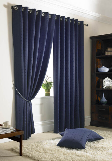 Madison Curtains Eyelet Top, Lined Curtains, Tie-backs Included, 11