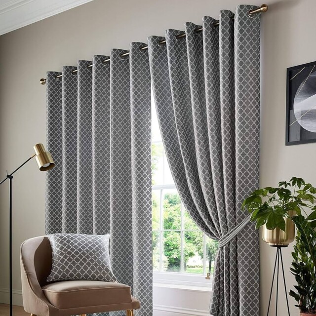 Enhanced Living Ready Made Eyelet Blackout Thermal Curtains -