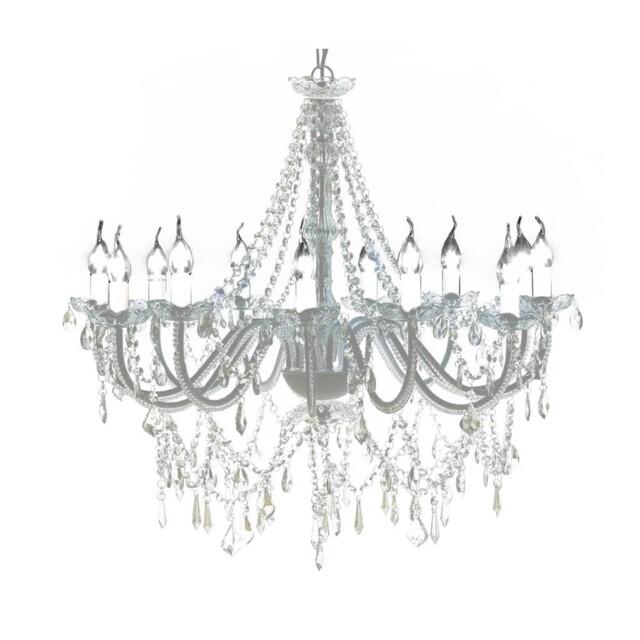 Chandelier With 1600 Crystals White Pendant Light Lamp Lighting