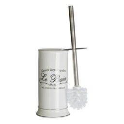 Premier Housewares Stylish White Stoneware Toilet Brush Regular,