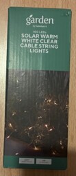 Garden By Sainsbury's Solar Warm White Clear Cable String Lights - 100