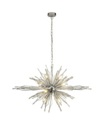 Ceiling Light Silver Starburst 8 Chrome Searchlight 8638-8cc