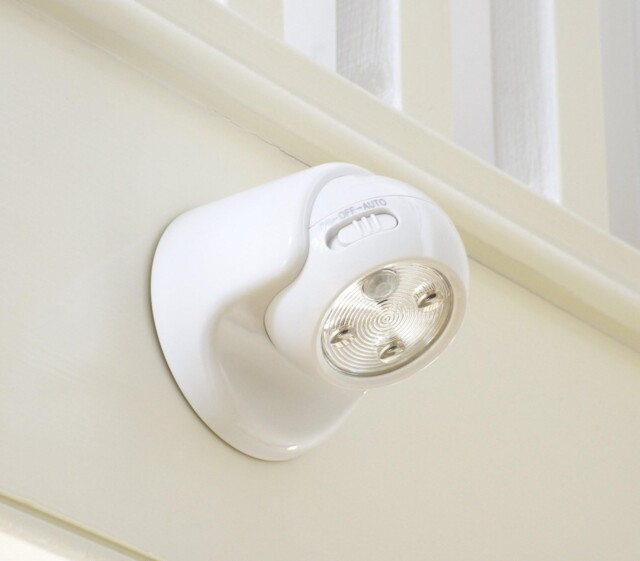 Auraglow Battery Operated Motion Sensor Light – Without Batteries,