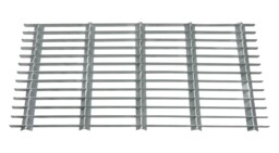 Woodside Large Rectangle Heavy Duty Galvanised Steel Garden Door Mat