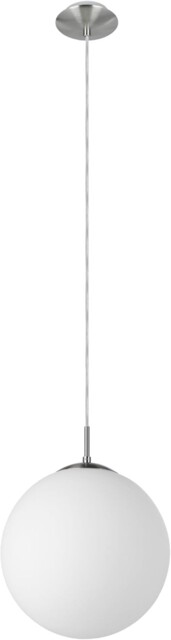 Eglo Rondo 1-flame Pendant Light, Steel Hanging Light, Matt Nickel