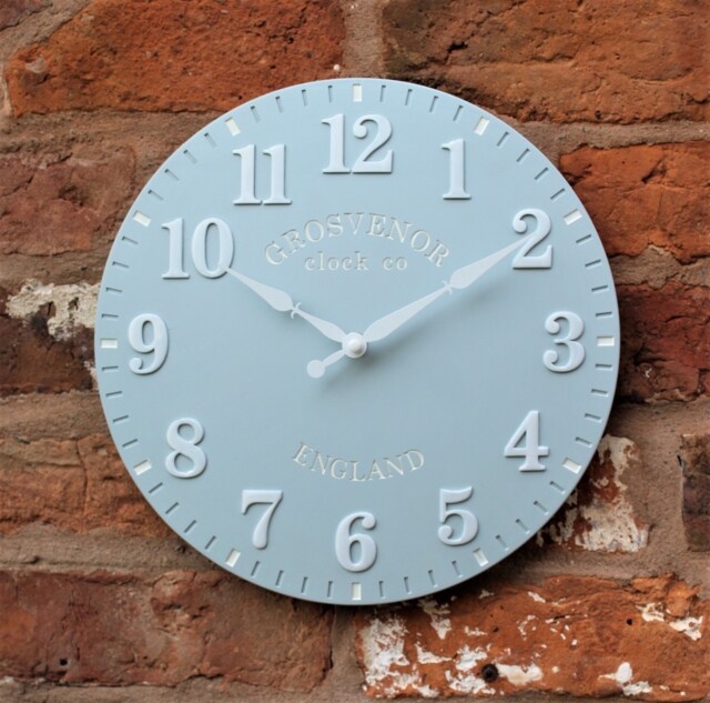 Outdoor Indoor Garden Wall Clock 30cm Ds6158 - Elm Wh