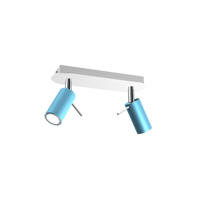 Preston Blue/white Ceiling Light 2x Mini Gu10 Mlp7623