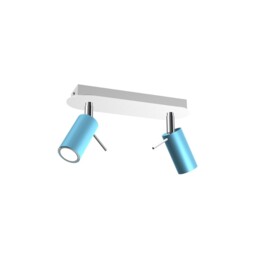 Preston Blue/white Ceiling Light 2x Mini Gu10 Mlp7623