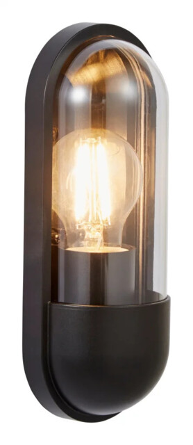 Outdoor Light Black Pilule Wall Ip54 Coast Cz-38639-blk