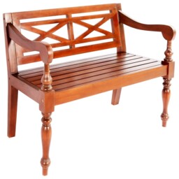 Solid Mahogany Wood Batavia Bench Seating Multi Colours Multi Sizes