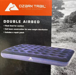 Ozark Trail Quality Double Air Bed Blue - Brand Free & Fast Delivery
