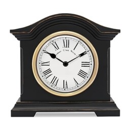 Acctim Falkenburg Vintage Mantel Clock In Black With Roman Numerals,