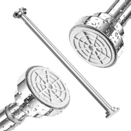 Gqc Stainless Steel Extendable Shower Curtain Rod Tension Pole