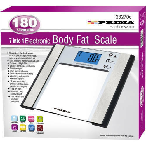 7 In 1 180kg Bathroom Scale Weighing Body Fat Weight Electronic Home