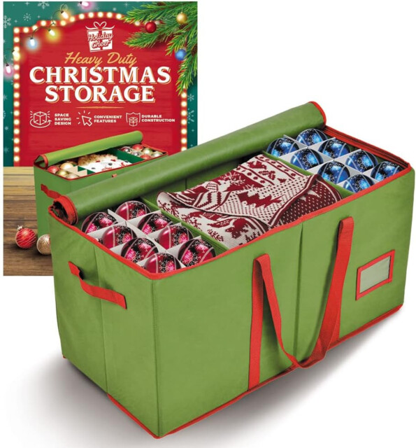 Premium Christmas Bauble Storage - Christmas Storage Container Perfect
