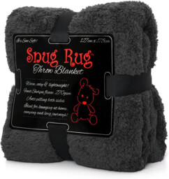 Snug Rug Special Edition Luxury Grey Blanket Sherpa Fleece Blankets